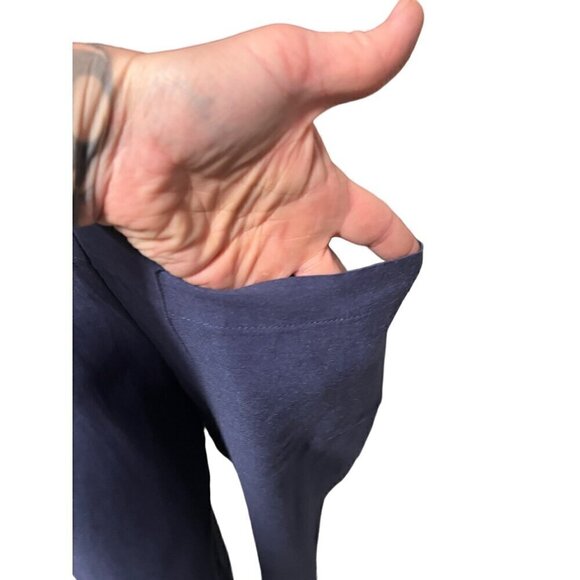 linen bib overalls in blue by Clara sun woo - Picture 13 of 14